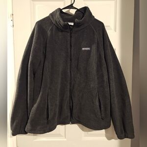 Columbia Dark Gray Fleece Zip Up Jacket